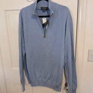 Brooks Brothers XXL Supima® Cotton Half-Zip Sweater